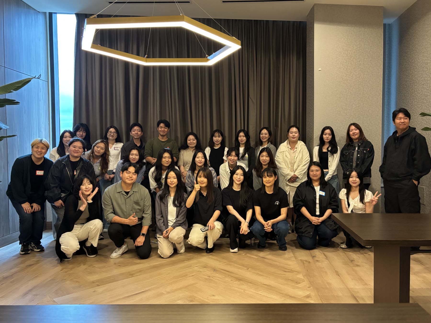 Speakers, organizers, volunteers, and attendees after the KDNEW-sponsored career fireside chat in Burnaby